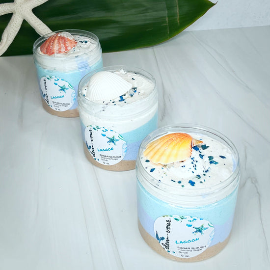 Lagoon Detoxifying Sugar Scrub | Foaming Scrub | 3 in 1 | SeaMoss | Seaweed | Dead Sea | Mineral Enriched