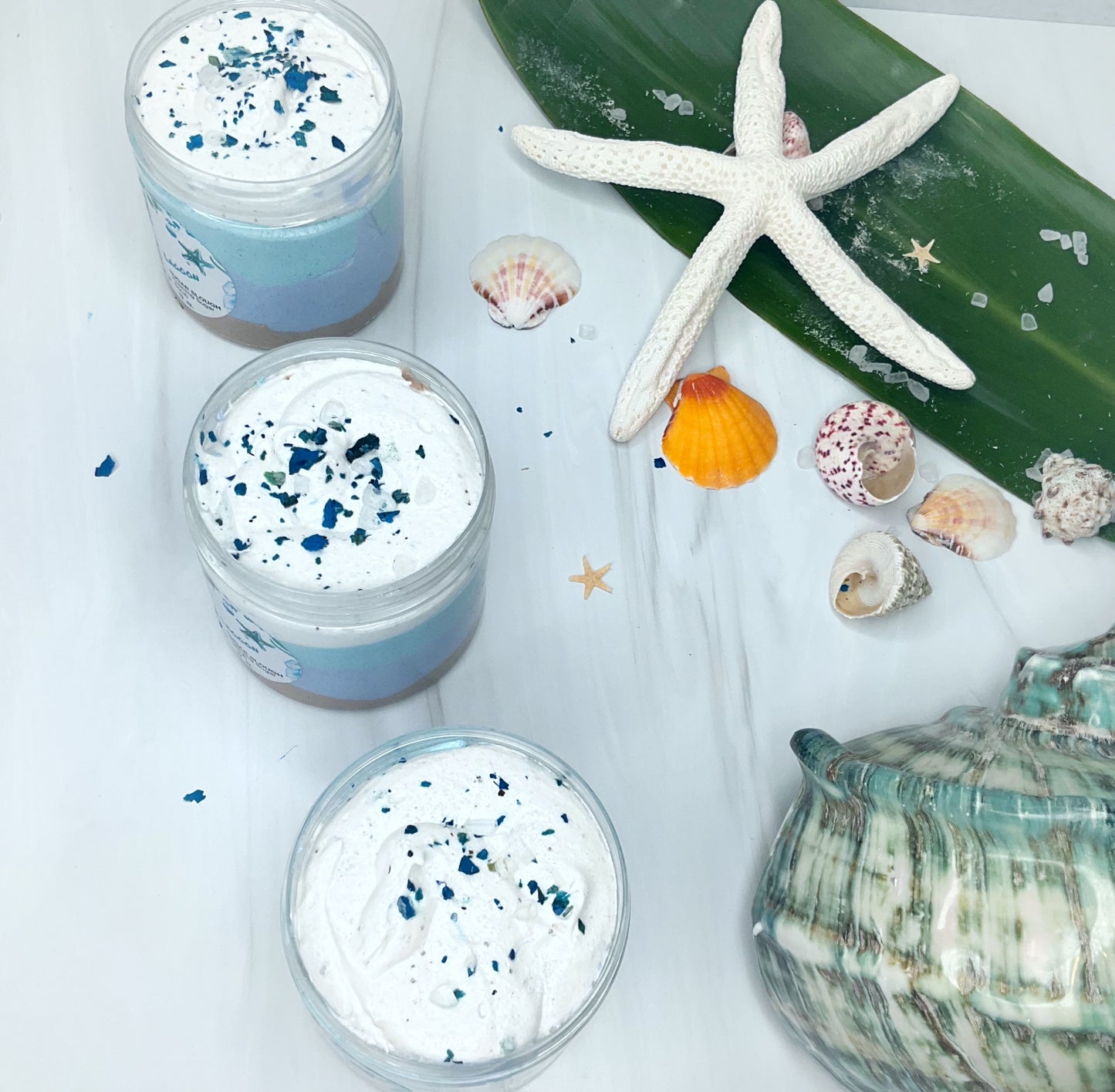 Lagoon Detoxifying Sugar Scrub | Foaming Scrub | 3 in 1 | SeaMoss | Seaweed | Dead Sea | Mineral Enriched