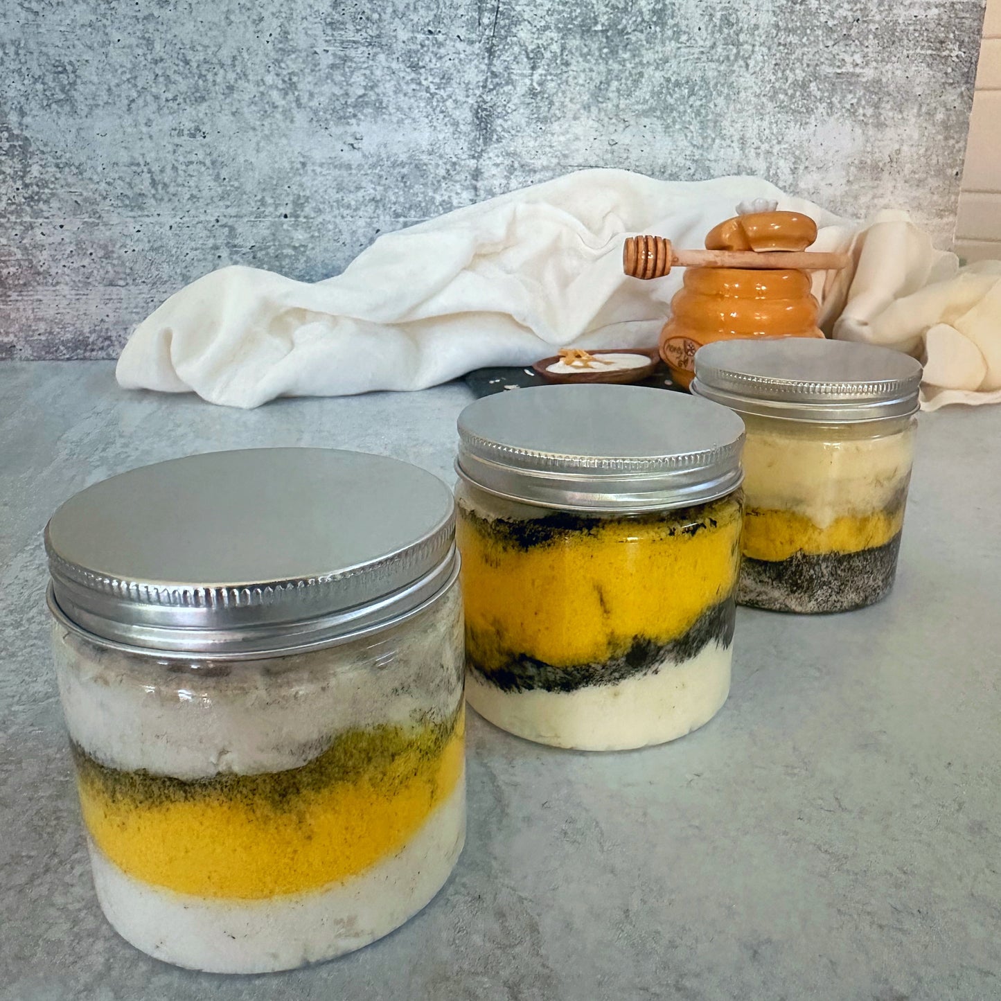 Colloidal Oat Eczema Scrub| Activated Charcoal and Chamomile Scrub | Oatmeal Scrub | Foaming Sugar Scrub | Porridge Scrub | Turmeric | Honey | Body Scrub