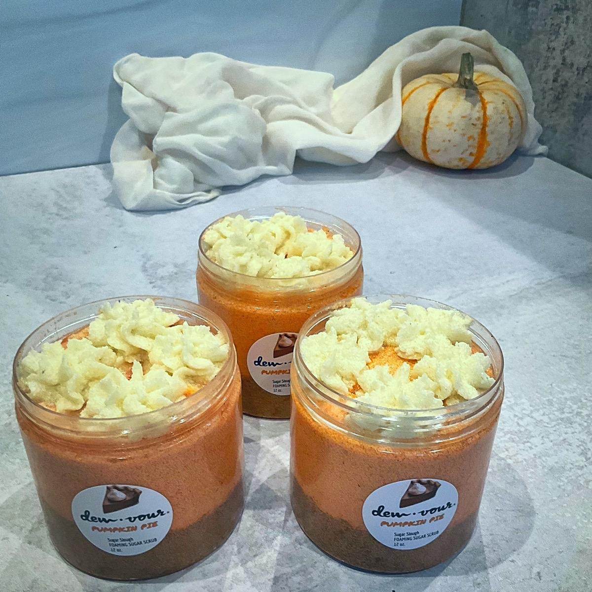 Pumpkin Pie Glow Scrub | Dry Skin | Collagen Boosting Exfoliant  Foaming Body Scrub | Body Polisher | | Body Polish | Illuminating | Pumpkin Seed Oill